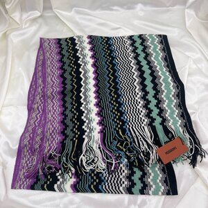 Missoni Wool blend shawl with fringes